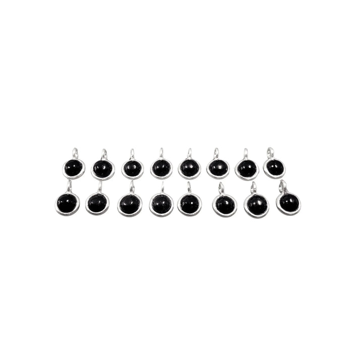 925 Sterling Silver Black Onyx Charm - K Jewelry Accessories