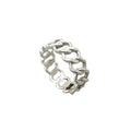 925 Sterling Silver Chunky Chain Band - K Jewelry Accessories