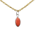 925 Sterling Silver Dainty Red Coral Charms - K Jewelry Accessories