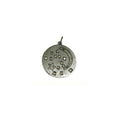 925 Sterling Silver Diamond Star & Moon Pendant - K Jewelry Accessories