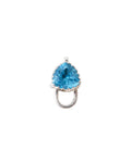 925 Sterling Silver Swiss Blue Topaz Lobster Clasp