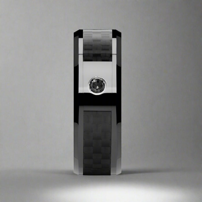 ABERDEEN Black Ceramic men's wedding band, image 2