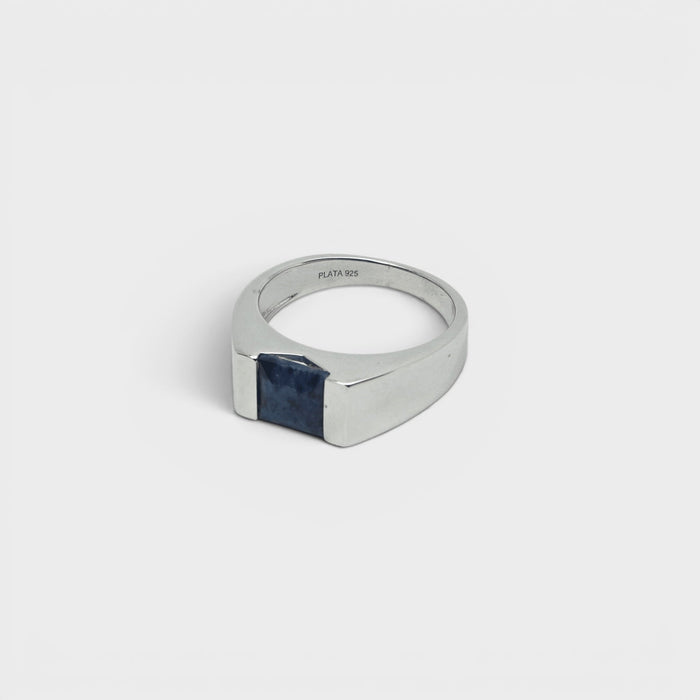African Blue Sapphire Ring - Monis Anas Jewellers