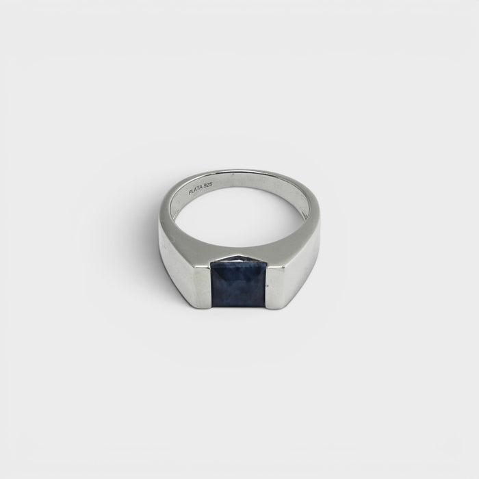 African Blue Sapphire Ring - Monis Anas Jewellers