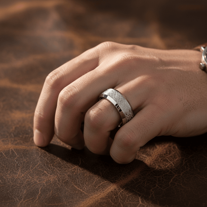 AMIS — lifestyle on hand — men's tungsten carbide wedding ring | Aydins Jewelry