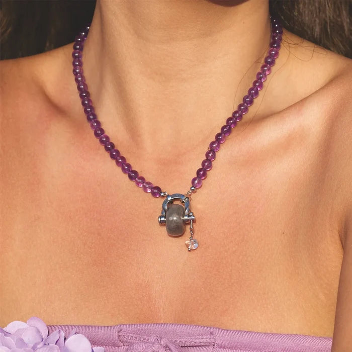 Aquarius Amethyst & Labradorite Necklace