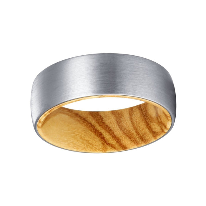 ARBOR — lifestyle on hand — men's tungsten carbide wedding ring | Aydins Jewelry