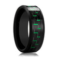 ATILUS Black Ceramic men's wedding band, image 1