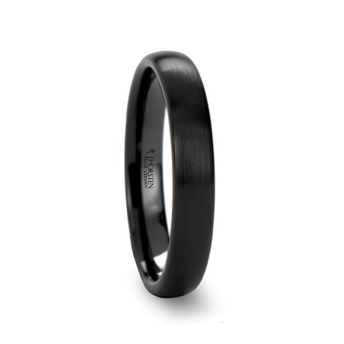 ATTOR Black Ceramic men's wedding band, image 1