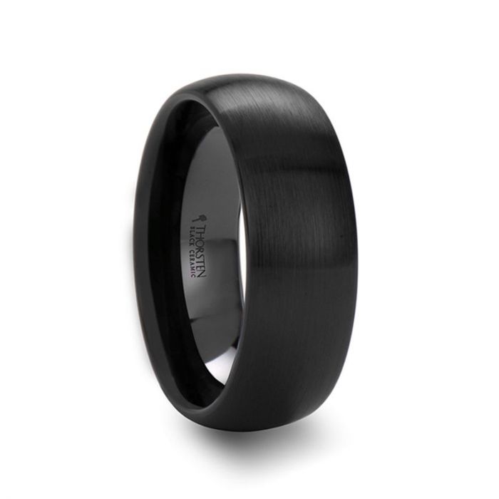 ATTOR Black Ceramic men's wedding band, image 3