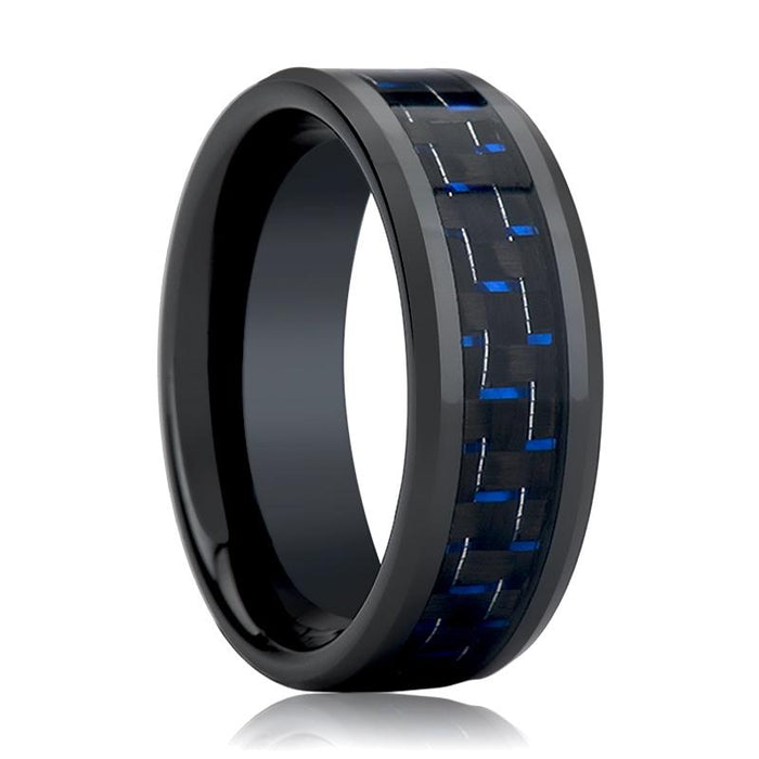 AVITUS Black Ceramic men's wedding band, image 4