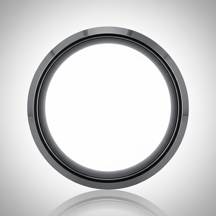 AXINGTON — close-up detail — men's tungsten carbide wedding ring | Aydins Jewelry