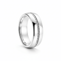 BAXTER — hero shot — men's sterling silver wedding ring | Aydins Jewelry