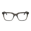diff eyewear billie square prescription glasses with a black smoke crystal frame front view