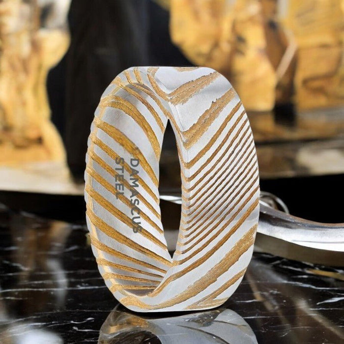 BISHOP Gold men's wedding band, image 1