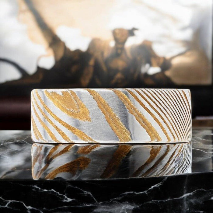 BISHOP Gold men's wedding band, image 3