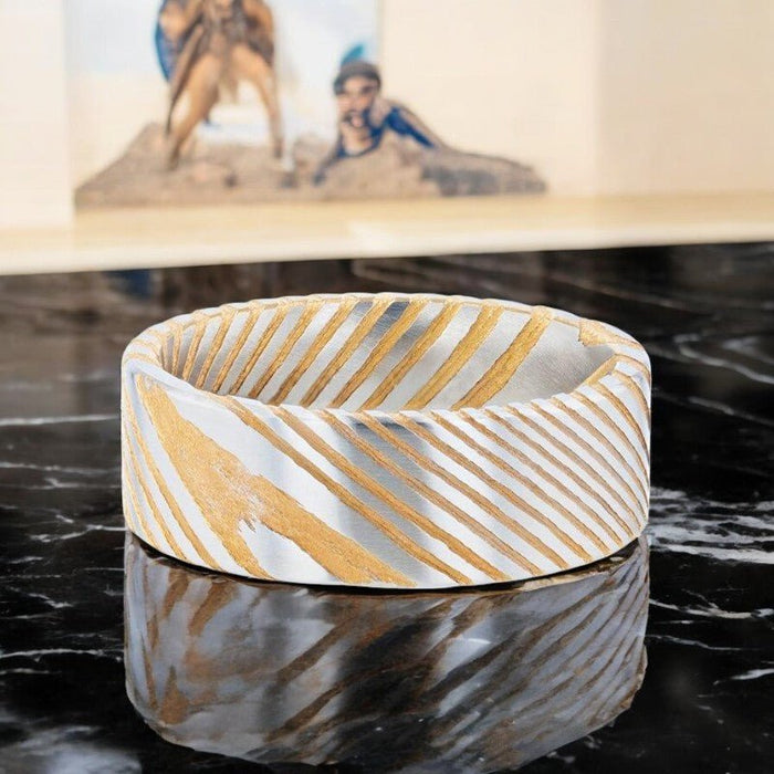 BISHOP Gold men's wedding band, image 5