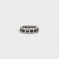 Black Sapphire Eternity Band Ring - Monis Anas Jewellers