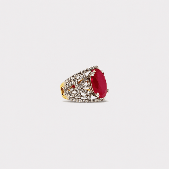 Blood Empress Ruby Ring - Monis Anas Jewellers