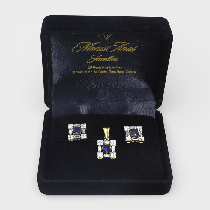 Blue Deco Set - Monis Anas Jewellers