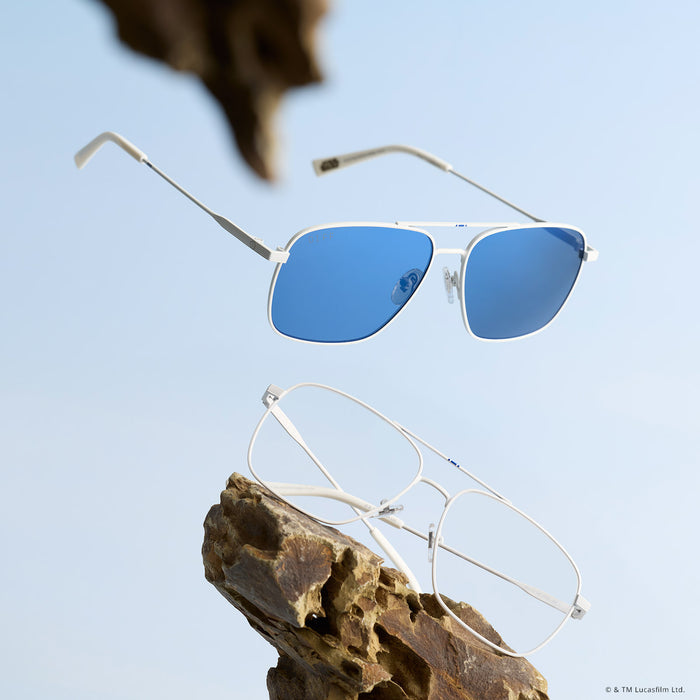 still life - group shot of star wars x diff eyewear rebel pilot glasses