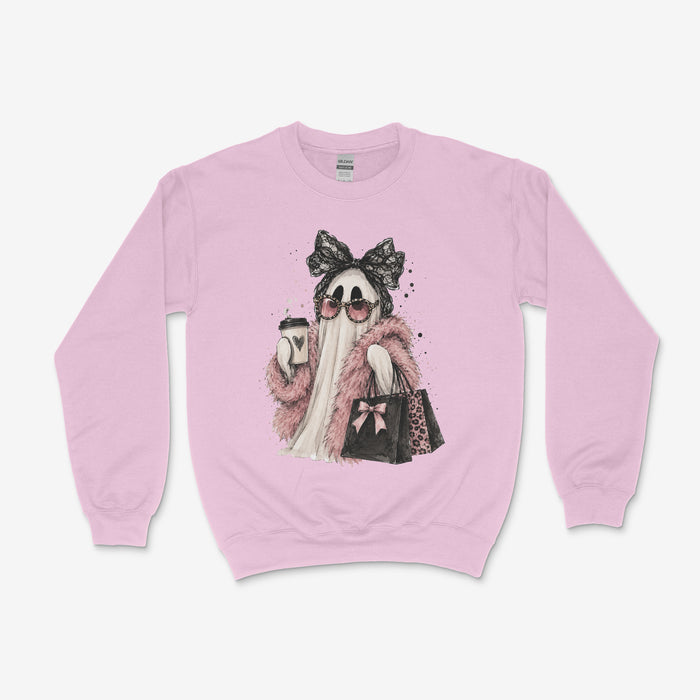 Gildan Sweatshirt- Light Pink / S