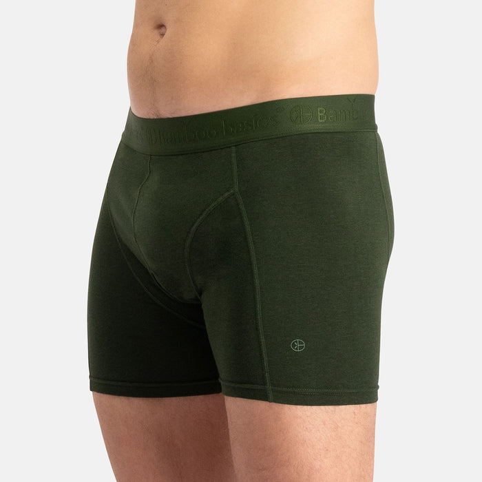 Bamboo Basics - Boxershorts Rico  - Zwart, Navy, Army & Jeans Melange