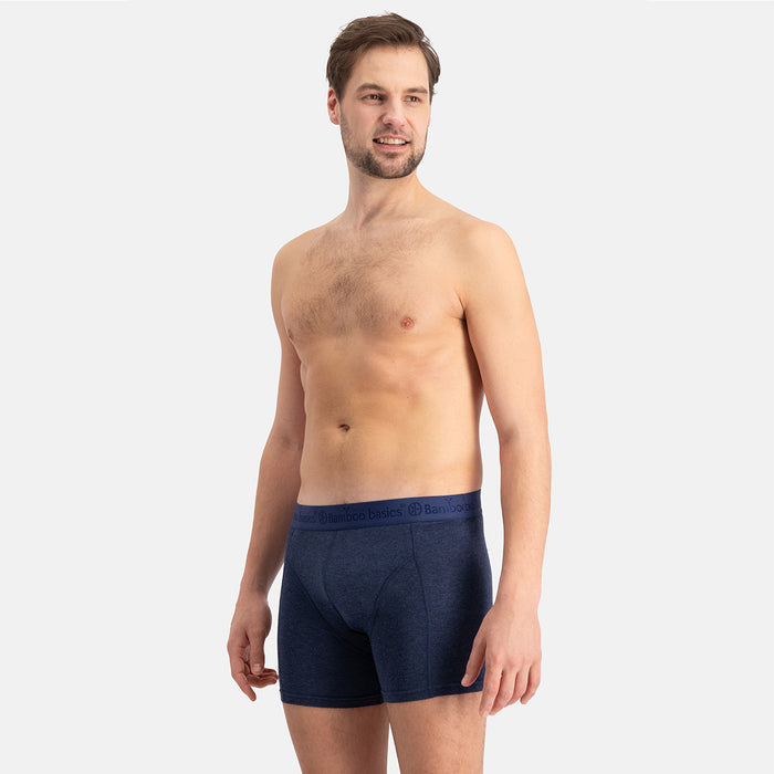 Bamboo Basics - Boxershorts Rico  - Zwart, Navy, Army & Jeans Melange