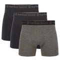 Bamboo Basics Boxershorts Rico  - Zwart, Zwart & Grijs - pack shot