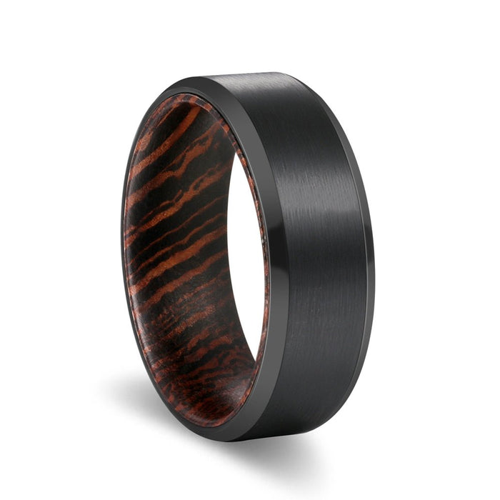 BRAVELY — hero shot — men's tungsten carbide wedding ring | Aydins Jewelry