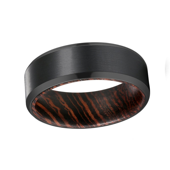BRAVELY — lifestyle on hand — men's tungsten carbide wedding ring | Aydins Jewelry