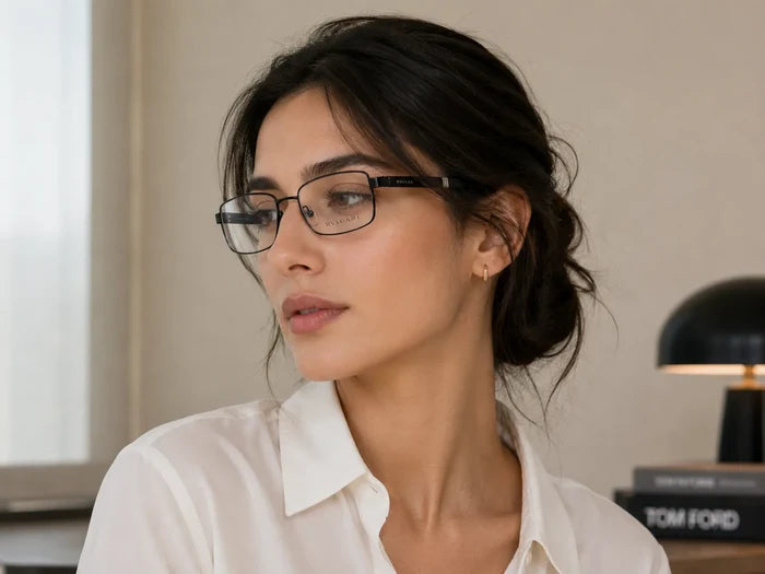 BVLGARI BLUE-SHIELD SCREEN GLASSES (153312)