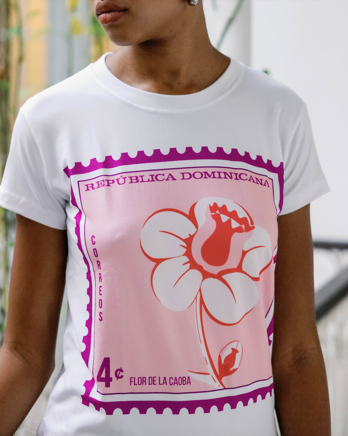 t-shirt flor de la caoba souvenir dominicano