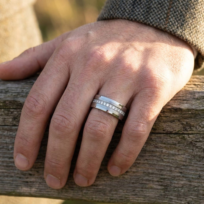 CEPHEUS — lifestyle on hand — men's tungsten carbide wedding ring | Aydins Jewelry