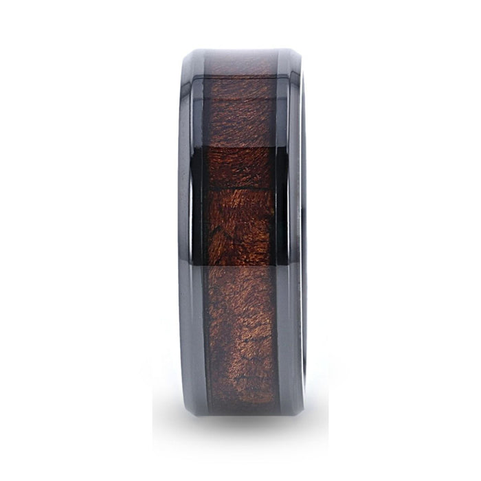 CERISE Black Ceramic men's wedding band, image 2