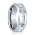 CETUS — hero shot — men's tungsten carbide wedding ring | Aydins Jewelry