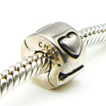 CHAMILIA Freedom Heart Lock Sterling Silver Charm
