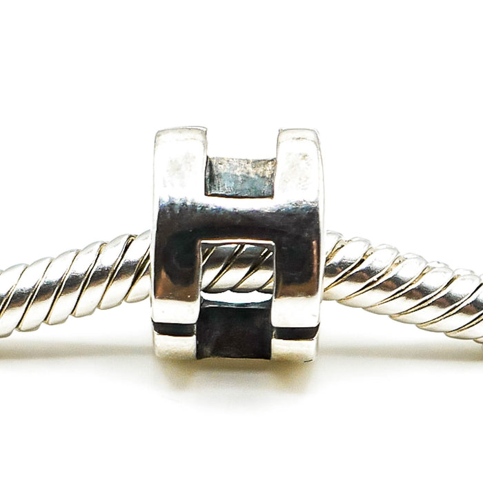 CHAMILIA Sterling Silver Letter H Charm