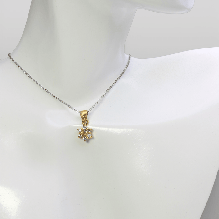 Champagne Zircon Starburst Set - Monis Anas Jewellers