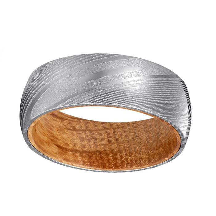 CHIVAS — lifestyle on hand — men's damascus steel wedding ring | Aydins Jewelry