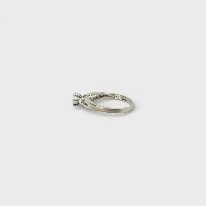 Clear CZ Solitaire Ring - Monis Anas Jewellers