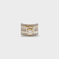 Clear CZ Wide Baguette Cluster Ring - Monis Anas Jewellers