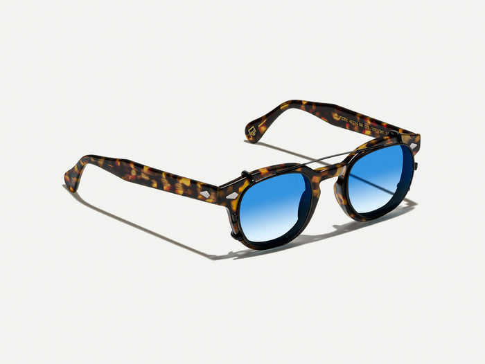 #color_broadway blue fade | The CLIPTOSH in Matte Black with Broadway Blue Fade Tinted Lenses