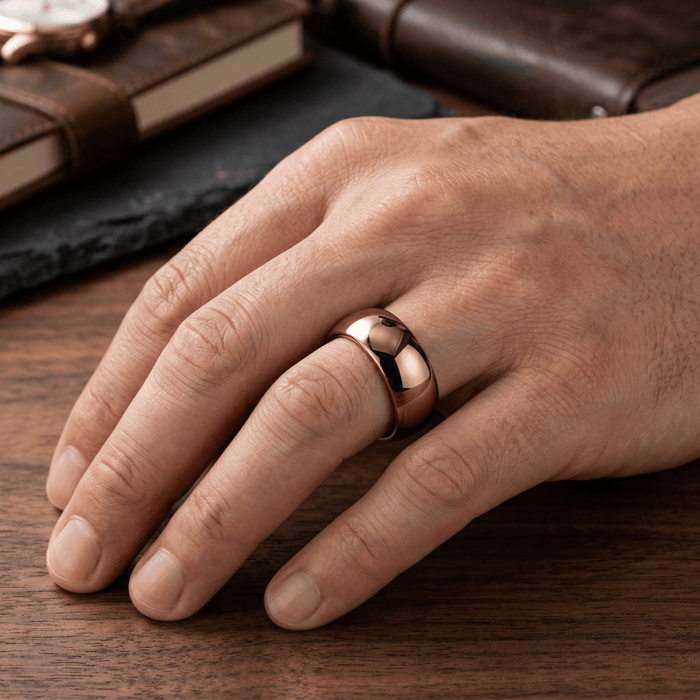 COFFEE Tungsten Carbide men's wedding band, image 2
