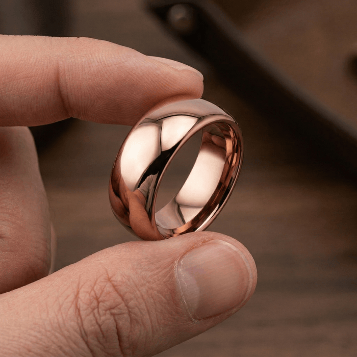 COFFEE Tungsten Carbide men's wedding band, image 4