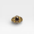 Cognac Filigree Crown Ring - Monis Anas Jewellers
