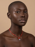COLLAR CORDON ROJO LARIMAR