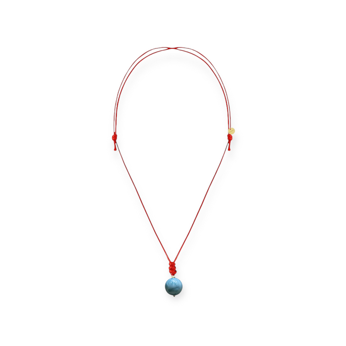 COLLAR CORDON ROJO LARIMAR