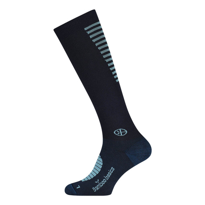 Bamboo Basics - Compressiesokken Max Sport - Blauw - pack shot