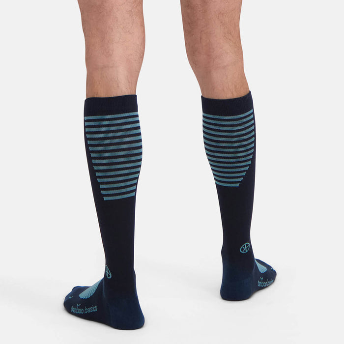 Bamboo Basics - Compressiesokken Max Sport - Blauw